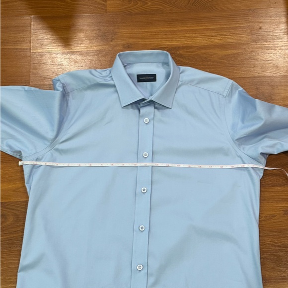 Tailor Store L/S Button Down Dress Shirts Slim Fit Royale Light Blue Size Custom - Picture 2 of 8